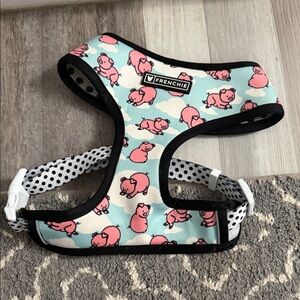 Frenchi Dog Harness - Pink and Black